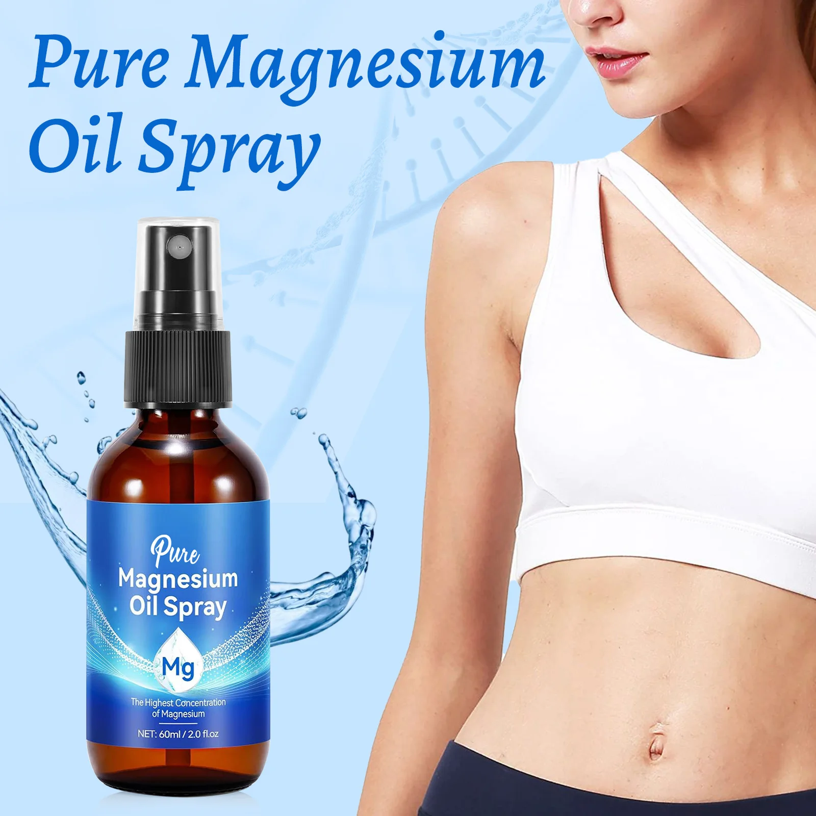 Magnesium Oil Spray 60ml Muscl - Bath Salts Magnesium ulasan dan harga