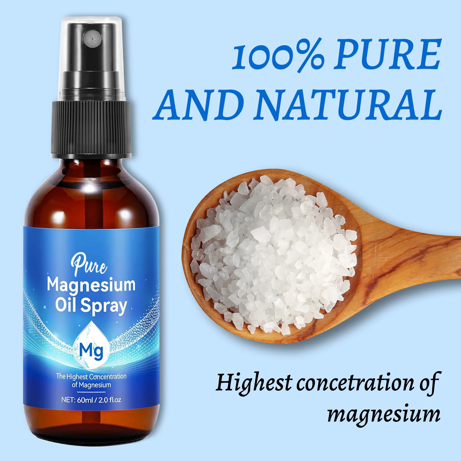Magnesium Oil Spray 60ml Muscl - Bath Salts Magnesium ulasan dan harga