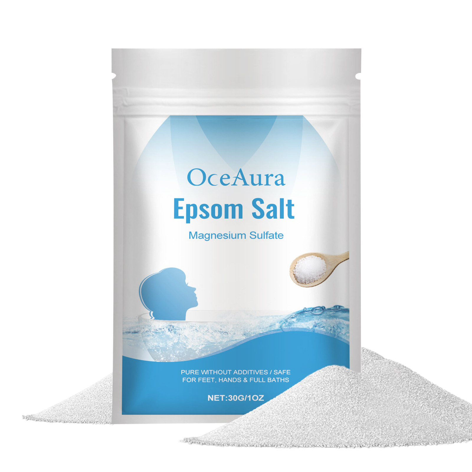 OceAura Epsom Salt Bath Stress - Bath Salts Magnesium ulasan dan harga