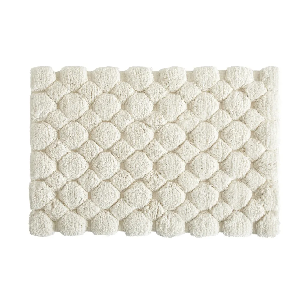 Ivory 2-Piece Cotton Bath Rug  - Bamboo Bath Mat ulasan dan harga