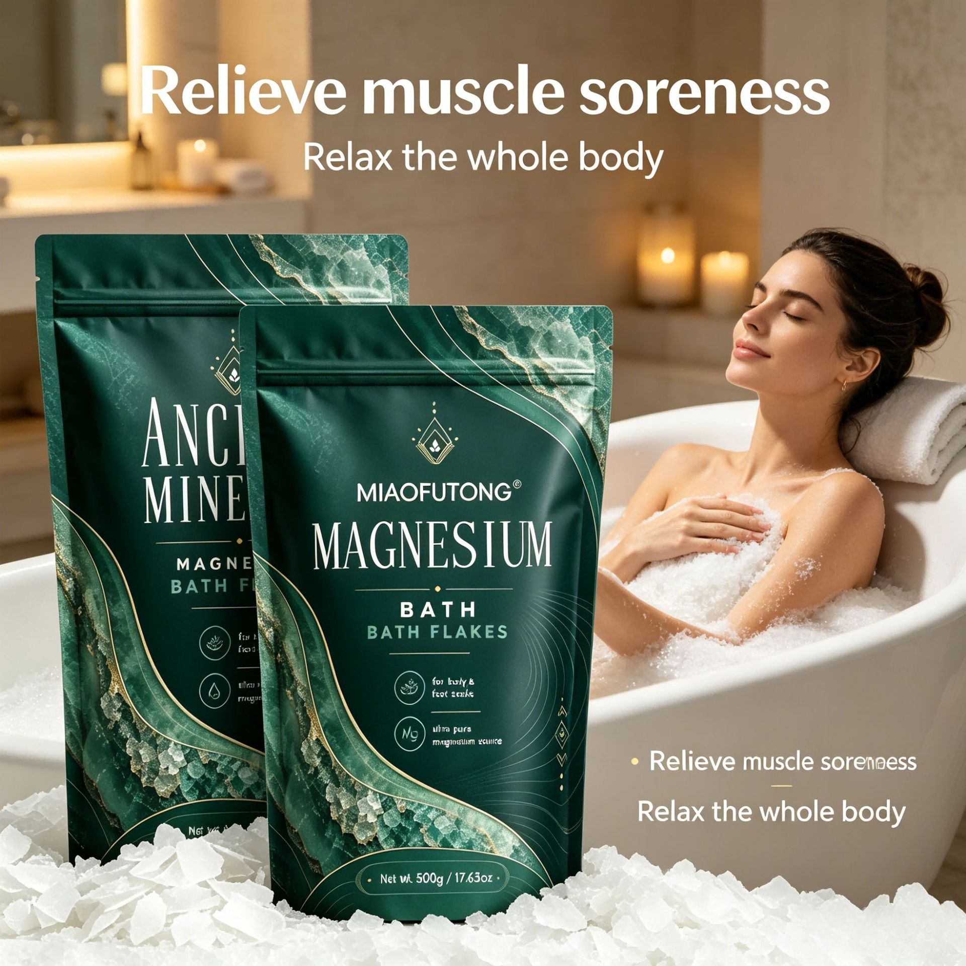 Mineral Magnesium Bath Salt 50 - Bath Salts Magnesium ulasan dan harga