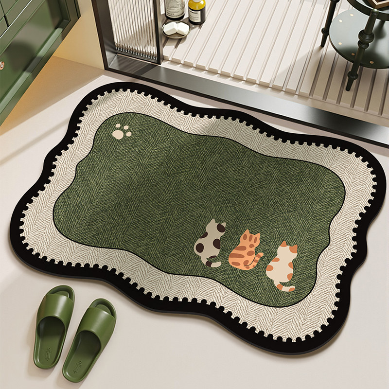 VIKAMA Minimalist Ins Style Ma - Bamboo Bath Mat ulasan dan harga