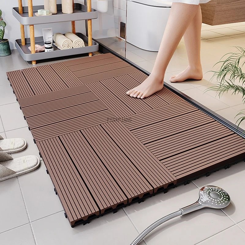 Simulated Ecological Wood Spli - Bamboo Bath Mat ulasan dan harga